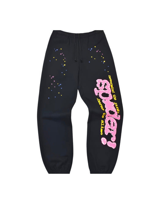 SP5DER BLACK! SWEATPANTS