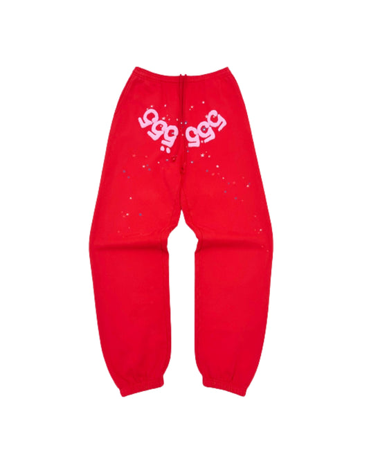 SP5DER RED 555 SWEATPANTS