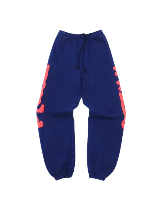 SP5DER BLUE STAR SWEATPANTS