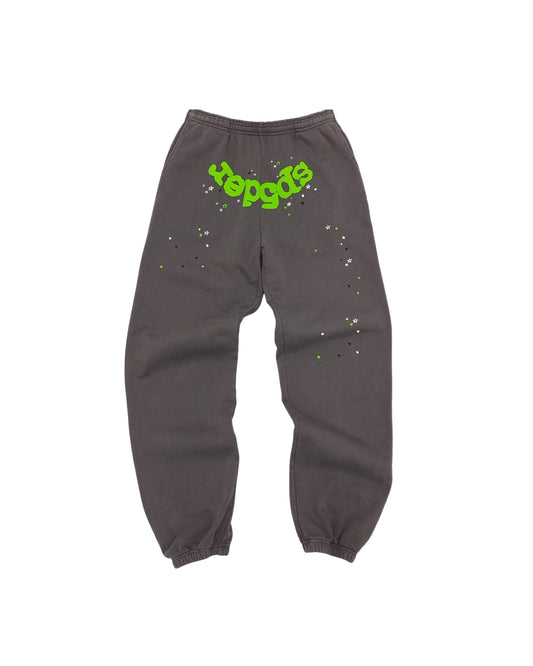 SP5DER GRAY SWEATPANTS