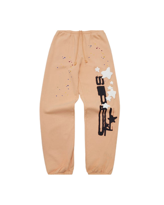 SP5DER BROWN SWEATPANTS