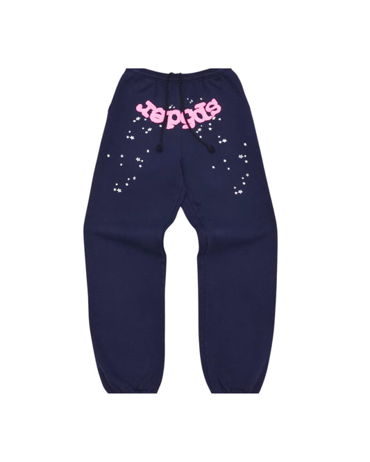SP5DER NAVY SWEATPANTS